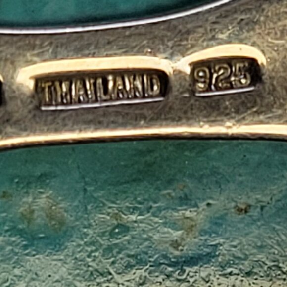 Large Turquoise Pendant Barse 925 Sterling Silver - Picture 7 of 15